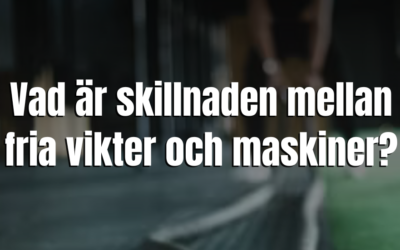 Vad är skillnaden mellan fria vikter och maskiner?